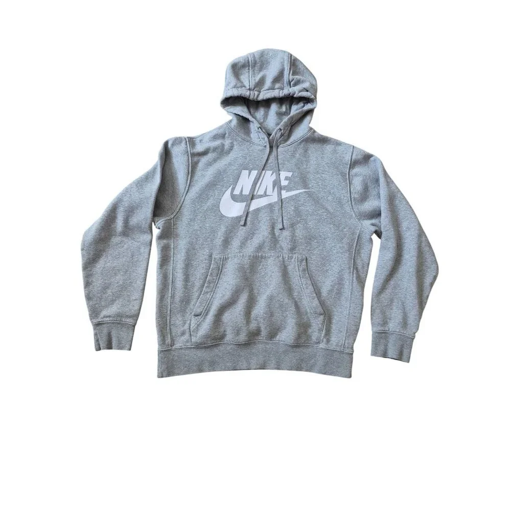 Nike Men's Sportswear Club Pullover Activewear Size M Hoodie Comfort Cozy Gray